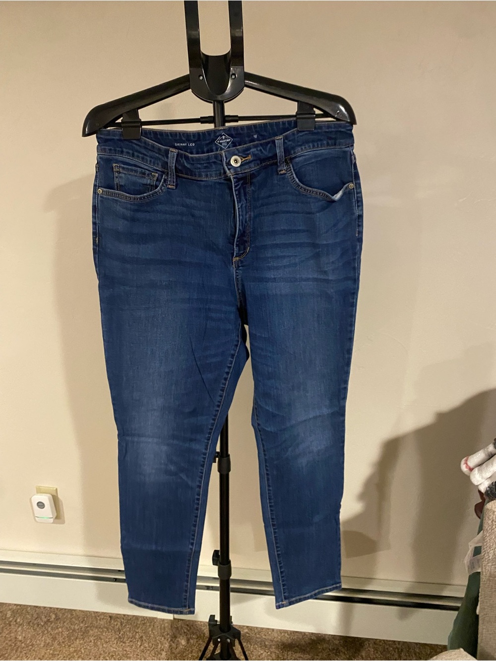 St. John's Bay Dark Blue Stretch Ankle Skinny Jeans